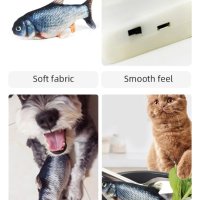 Интерактивна играчка за котка и куче,подскачаща риба,USB зареждане, снимка 5 - За котки - 40442550
