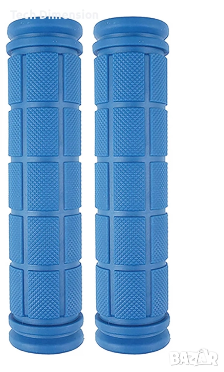 Вело ръкохватки(грипове) сини с високо сцепление, снимка 1