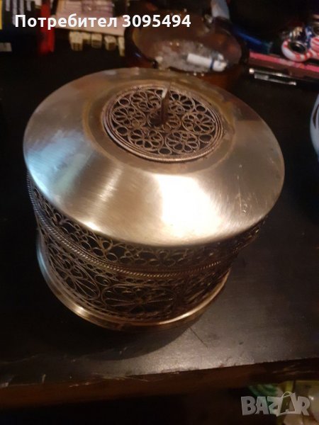 ПОСРЕБРЕНА ФИЛИГРАНЕНА БОНБОНИЕРА. СССР., снимка 1