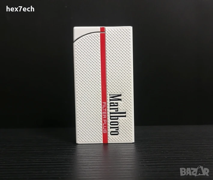 ❤️ ⭐ Метална Запалка Marlboro бяла ⭐ ❤️, снимка 1