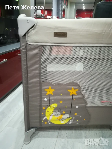 Сгъваема и преносима с падаща стена кошара/легло CHIPOLINO MERIDA, снимка 1