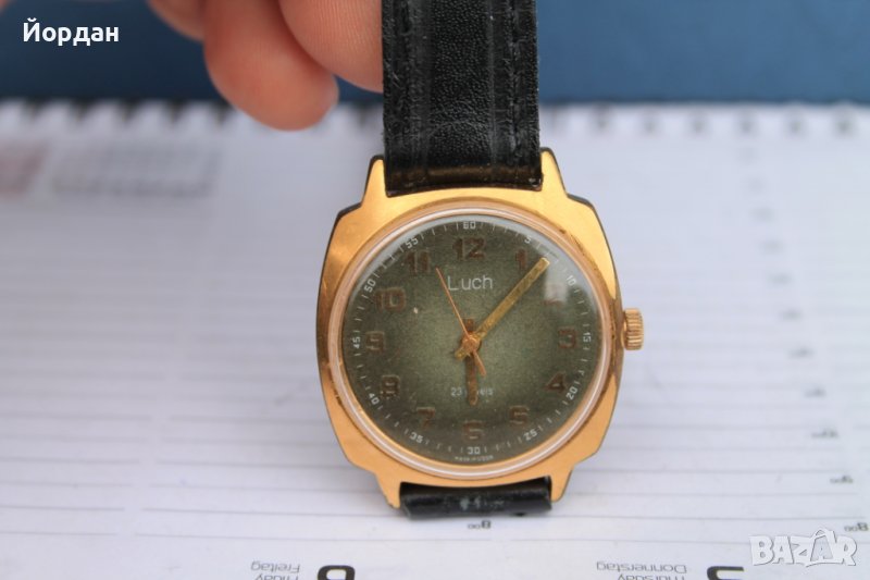 СССР мъжки часовник ''Лъч/Луч'' 23 камъка 36 мм, снимка 1