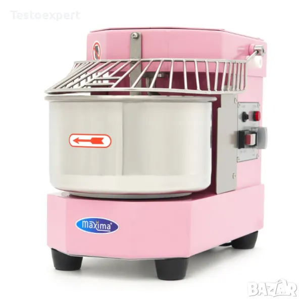 Тестобъркачка 8 литра – спирален миксер, розов – до 4,5 кг тесто, снимка 1