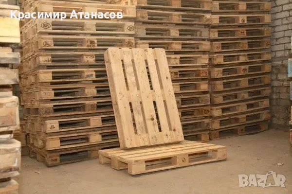 Дървен Евро палет 120х80 см, снимка 1