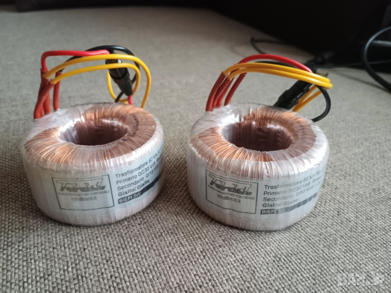 Чифт тороиди 2x (18V / 3.3A) нови, снимка 1