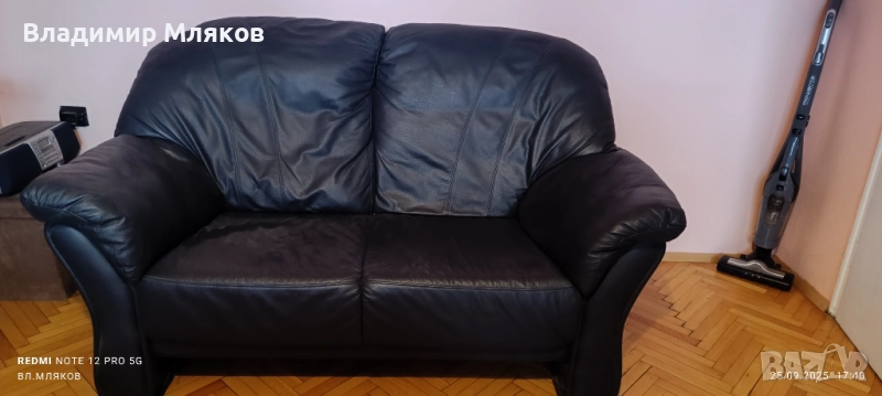 Кожен диван, снимка 1