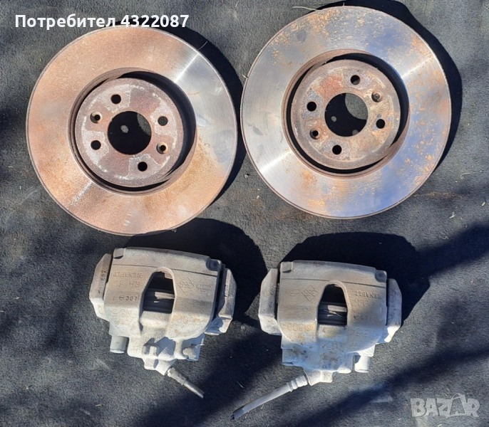 Спирачен апарат / диск /накладки Рено Гранд Сценик / Renault Grand Scenic II 1.9 dci 130к.с., снимка 1