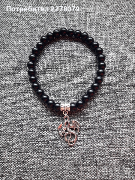 Гривна от оникс - ръчна изработка, снимка 1