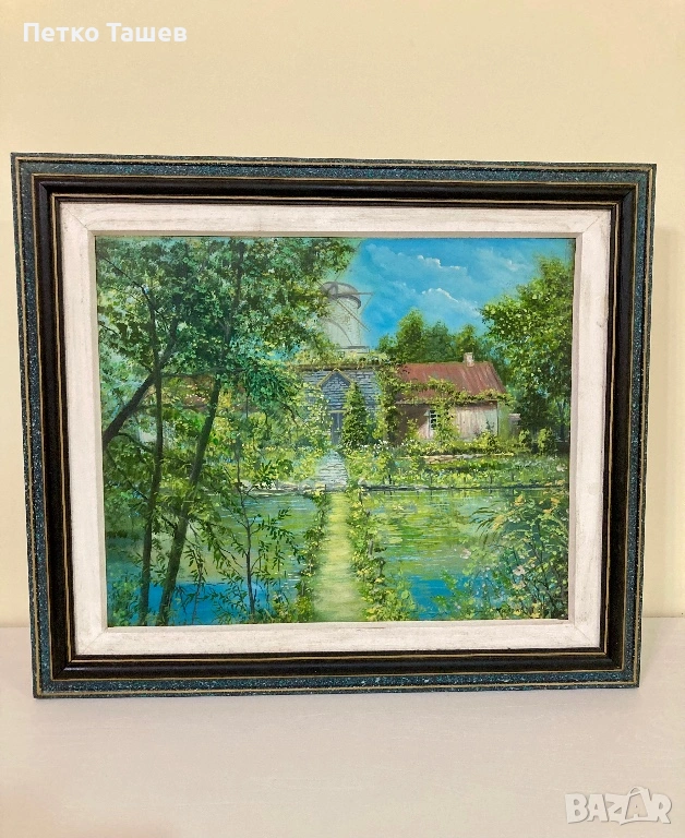 Оригинална картина „Пейзаж с мелница“, снимка 1