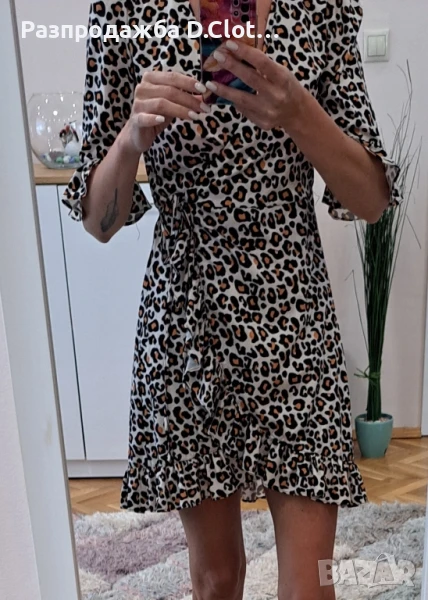 леопардова/тигрова рокля XS, снимка 1