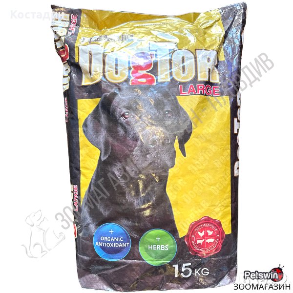 Храна за Кучета от Едри породи в Зряла възраст - 15кг - DogTor Premium Large, снимка 1