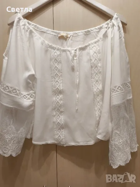 Официална блуза с дантели, снимка 1