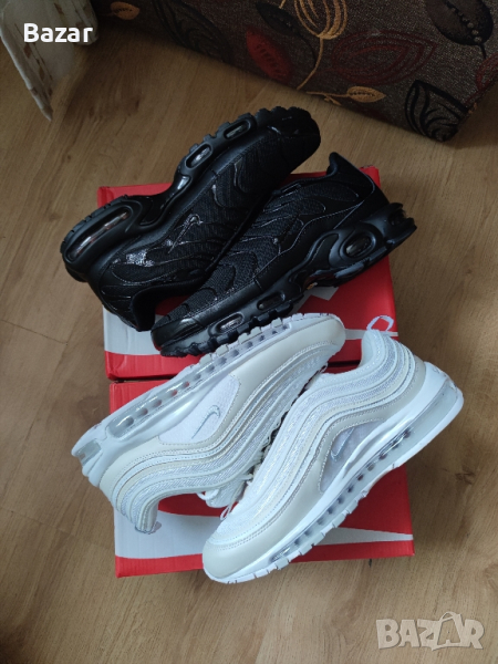 Nike Air Max 97 Pearl White TN Black Размер 45 Номер 29см Обувки Мъжки Маратонки, снимка 1