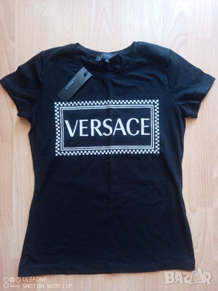 Памучна дамска тениска Versace размер S, снимка 1