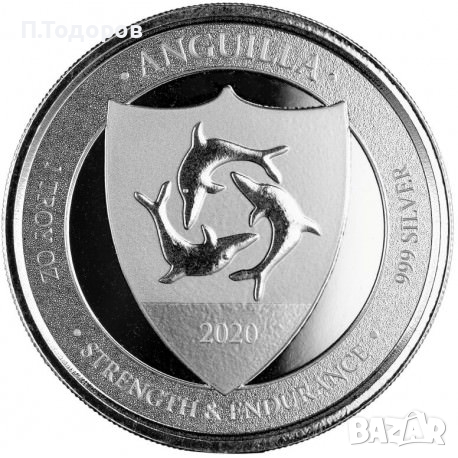 1 oz Сребро Източни Кариби - Ангуила 2020 5/8, снимка 1