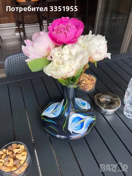 Ръчно рисувана Гарафа за Вино, снимка 1