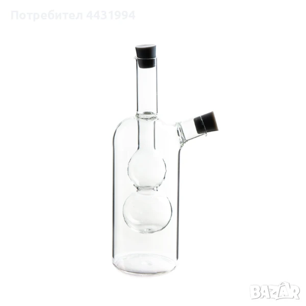 Съд за оцет и олио 2 в 1 Luigi Ferrero FR-6051, сива тапа, снимка 1