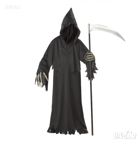 Детски карнавален костюм Жътварят с косата за Хелоуин / Halloween_1124219, снимка 1