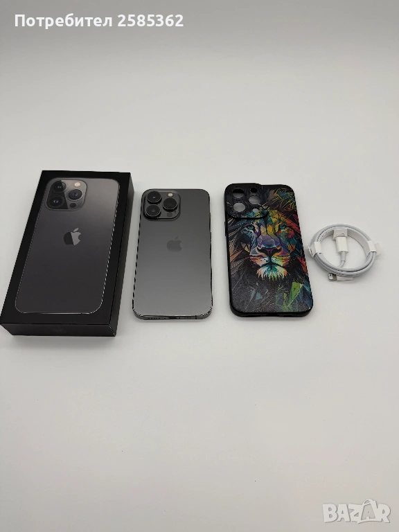 iPhone 13 Pro 512 GB Graphite / 100% Батерия / Отличен, снимка 1