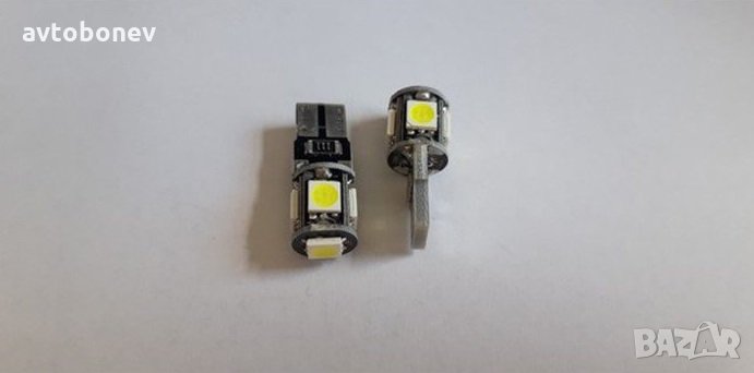 LED крушки-габарит T10(W5W)CANBUS к-т/2бр./-05-, снимка 1