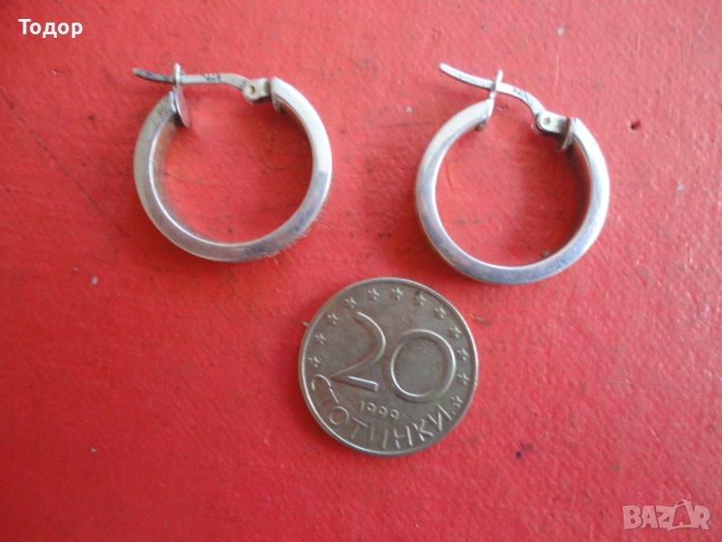 Страхотни сребърни обеци обици 2, снимка 1