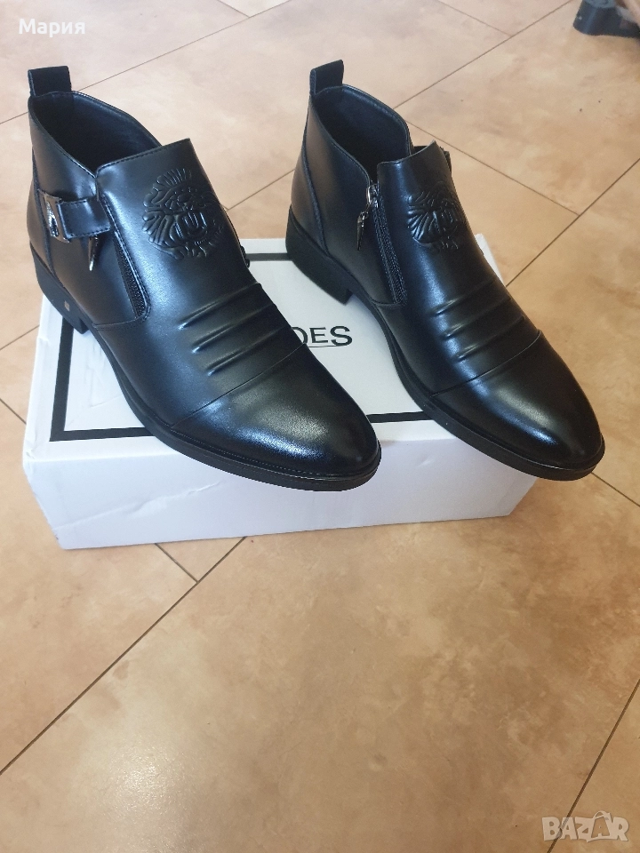 Мъжки кожени боти, снимка 1