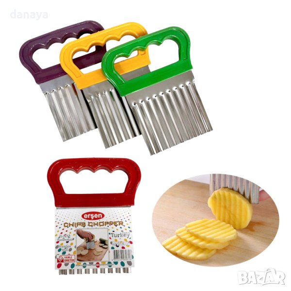 3349 Къдрав нож за картофи и кашкавал, снимка 1