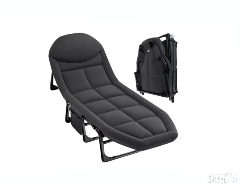 Сгъваемо походно легло / Шаранджийско легло / Походно легло с матрак, снимка 1