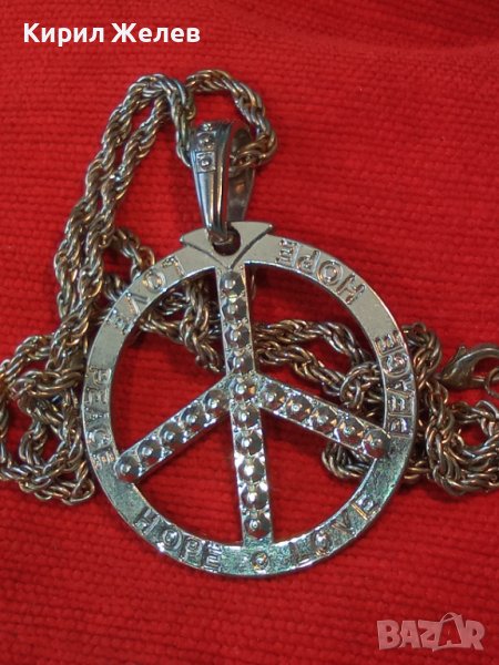 ХИПАРСКИ ПОСРЕБРЕН СИМВОЛ МЕДАЛЬОН с КРАСИВА ВИНТИДЖ ПЛЕТКА ЗДРАВА ВЕРИЖКА ЛАНЕЦ КЮСТЕК 25200, снимка 1