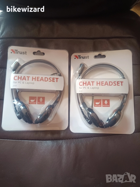 Trust лот от два броя жични слушалки с микрофон НОВИ, снимка 1