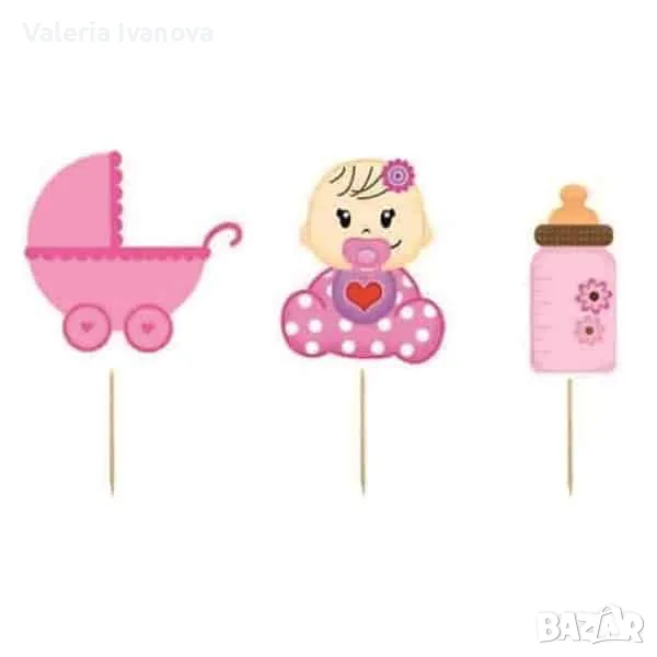 Комплект топери Baby Girl, 6 броя 99913, снимка 1