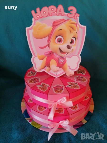 Картонена торта Пес Патрул Скай , снимка 1