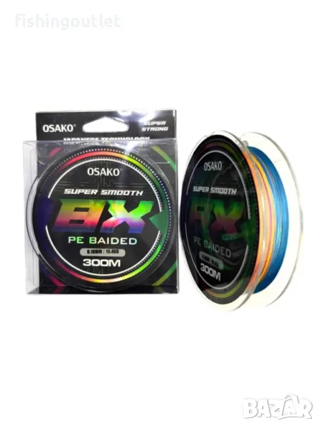 Плетено влакно Osako 8 нишки 300мт многоцветно от 0.16мм до 0.30мм, снимка 1