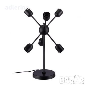 Ретро лампа за маса, 6 рамена, специален дизайн, атрактивна настолна лампа, снимка 1
