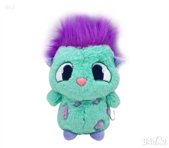 Плюшена играчка, longziming, зелено/лилаво, снимка 1