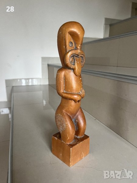 Дървена статуетка стара, снимка 1