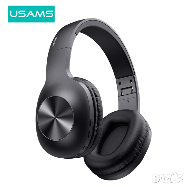 Безжични блутут слушалки USAMS-YX05 / черни, снимка 1