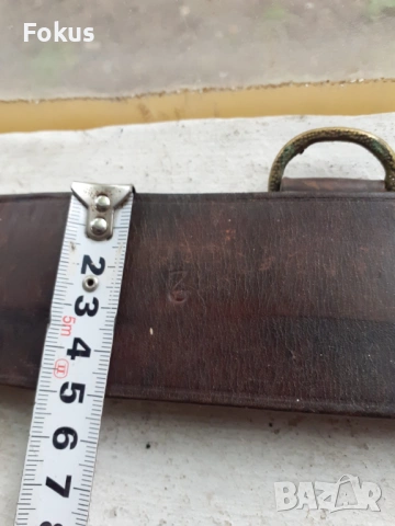 Царски офицерски кожен колан с бронзова тока, снимка 7 - Антикварни и старинни предмети - 53377510