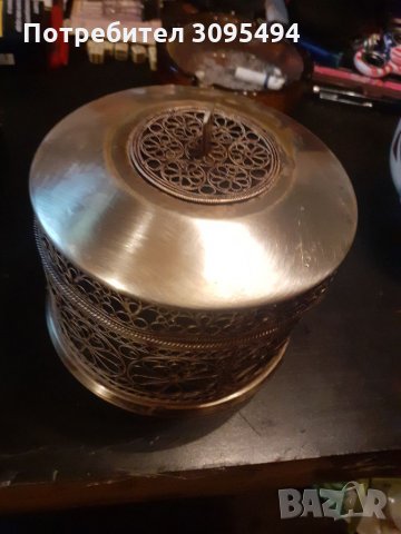 ПОСРЕБРЕНА ФИЛИГРАНЕНА БОНБОНИЕРА. СССР.