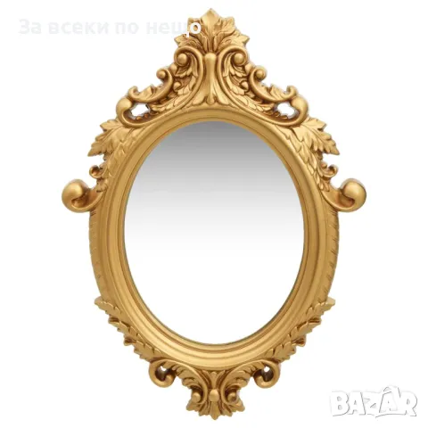 Стенно огледало, стил замък, 56x76 см, златисто