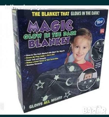 Светещо в тъмното одеало MAGIC BLANKET, снимка 7 - Спални чували за бебета и деца - 35823428