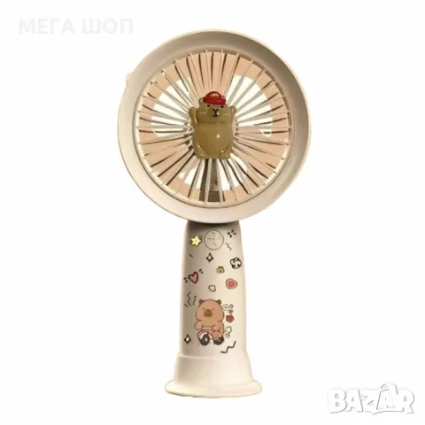 Мини вентилатор с анимационен дизайн – идеалният аксесоар за лятото!, снимка 3 - Вентилатори - 50390385