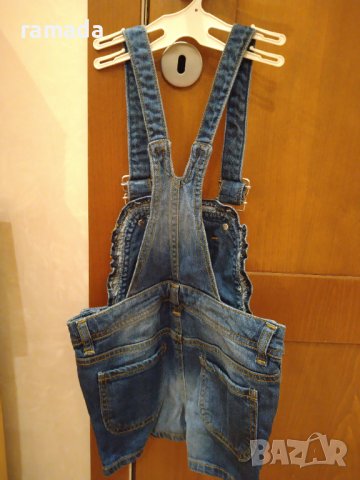 Дънков гащеризон Kidiki, снимка 3 - Детски къси панталони - 41888590