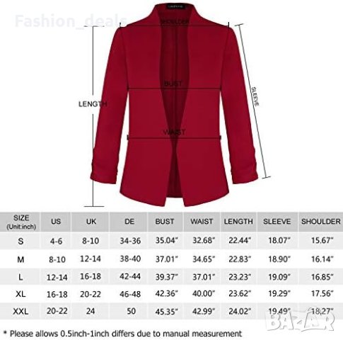 Ново Женско Сако MINTLIMIT с 3/4 Ръкави - Елегантен и Практичен Подарък, снимка 2 - Сака - 42711258