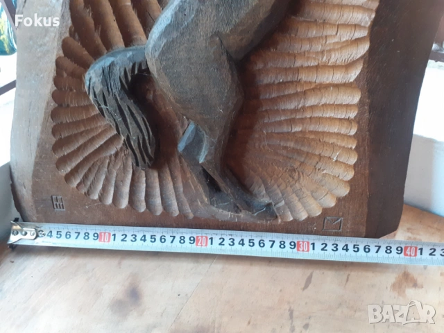 Уникална стара авторска дърворезба за стена - кон -подписана, снимка 6 - Антикварни и старинни предмети - 53268339