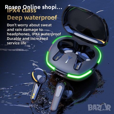 Безжични слушалки КLGO HK-80BL Pure BASS ,Bluetooth 5.1 Touch Control с кутия за безжично зареждане, снимка 2 - Безжични слушалки - 41038066