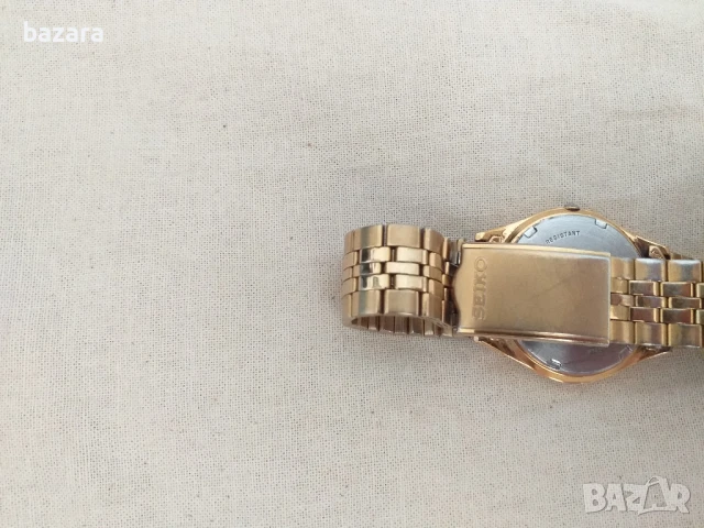 Сейко кварц позлатен, снимка 4 - Мъжки - 51181224