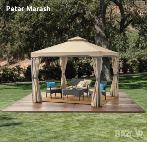 Луксозна Градинска Шатра с Мрежа против Насекоми 3.36×3.36 м., снимка 6 - Други - 50365875