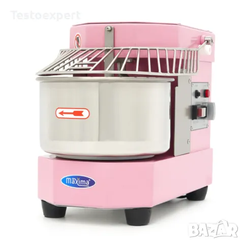 Тестобъркачка 8 литра – спирален миксер, розов – до 4,5 кг тесто