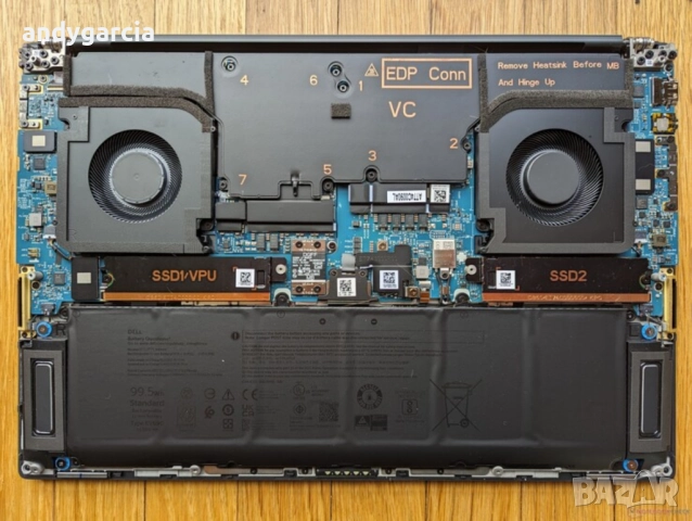 Dell Precision 5680/Core i7-13700H/16GB RAM/256GB SSD/Intel Iris Xe/16 Full HD+ 500 nits 100% DCI-P3, снимка 9 - Лаптопи за работа - 52000811